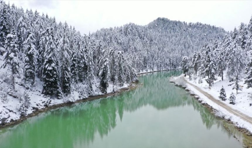 Kahramanmaraş'ta Büyüleyici Kar Manzaraları