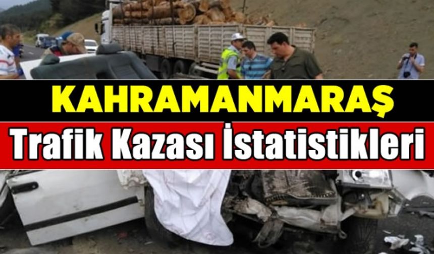 Kahramanmaraş'ta trafik kazaları istatistikler  2018 ölü yaralı sayısı