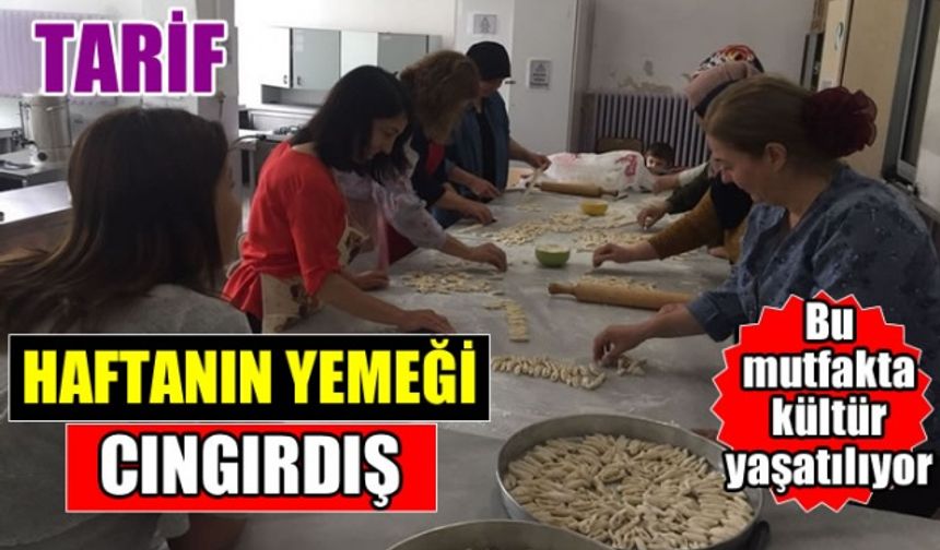 Çerkes kadınlar bu hafta 'cıngırdış' adlı yemeği hazırladı