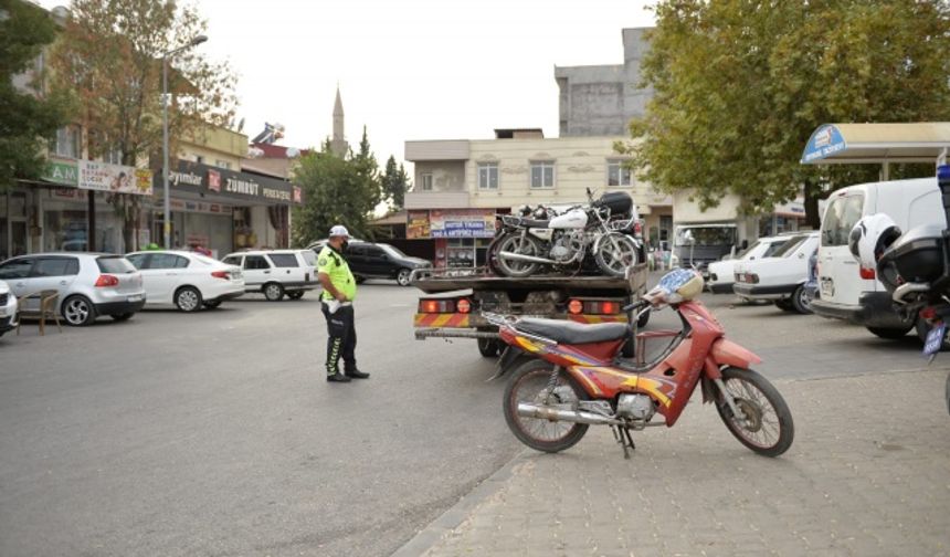 Kahramanmaraş'ta motosiklet sürücülerine denetim!