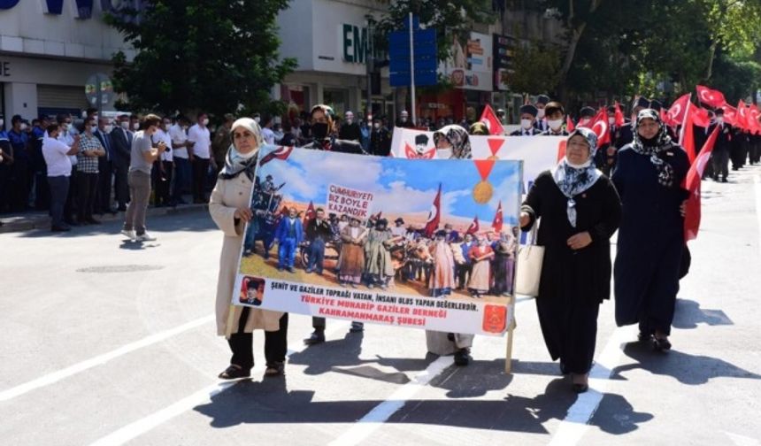 Kahramanmaraş'ta  30 Ağustos Zafer Bayramı, törenle kutlandı!