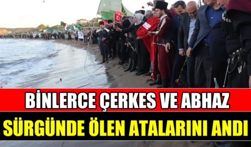 Binlerce Çerkes ve Abhaz sürgünde ölen atalarını andı! Gözyaşartan anlar