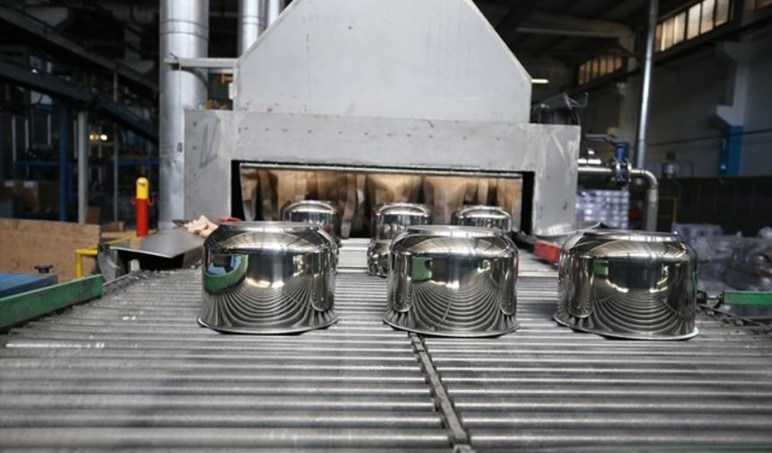 Kahramanmaraş'ta 3 ayda 59 milyon dolarlık metal mutfak eşyası ihracatı yapıldı
