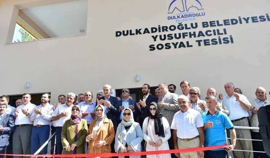 Dulkadiroğlu'ndan Yusufhacılı Mahallesine modern sosyal tesis