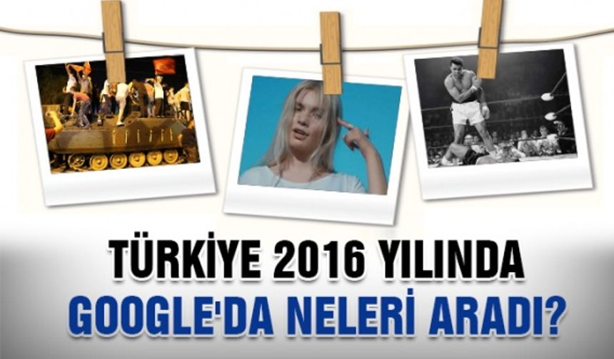 Türkiye 2016 yılında Google'da neleri aradı?