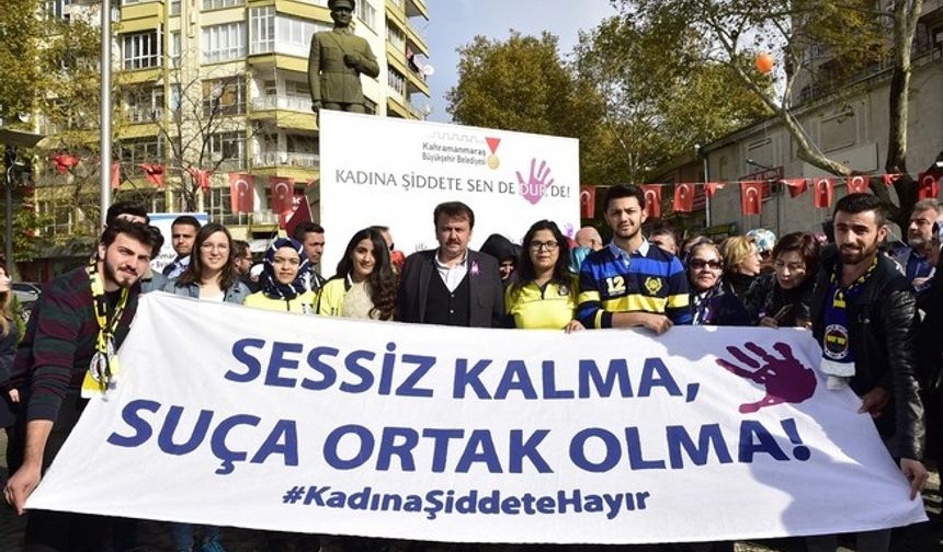 Kahramanmaraş'ta 25 Kasım Kadına Yönelik Şiddete Karşı Uluslararası Mücadele Günü Etkinliği