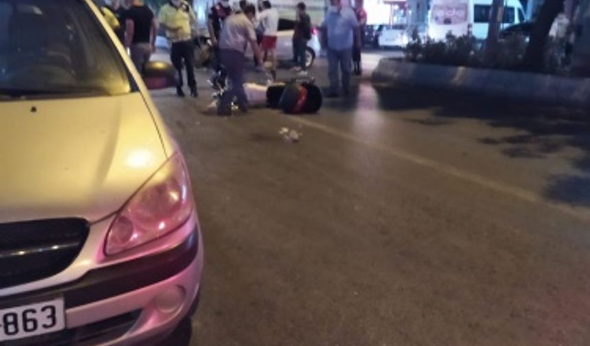 Kahramanmaraş'ta otomobil ile motosiklet çarpıştı: 1 yaralı