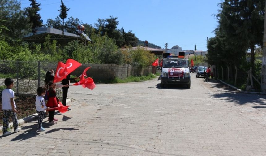 Kahramanmaraş'ta 23 Nisan'a gününe özel konvoy düzenlendi!