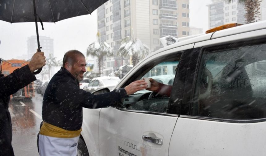 Alpedo Kervan'dan Kahramanmaraş'ta Kar altında Salep Festivali