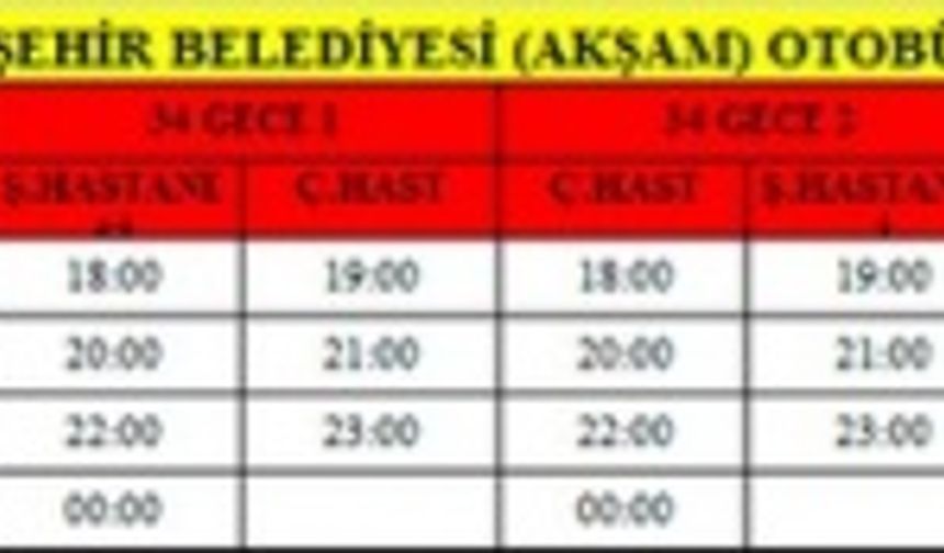 Kahramanmaraş Halk Otobüsü saatleri değişti - Tam Liste