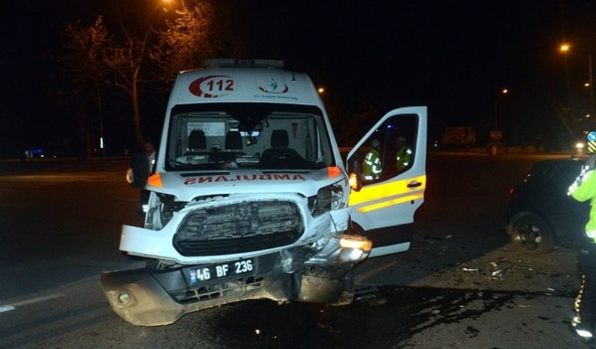 Kahramanmaraş'ta ambulans kazası