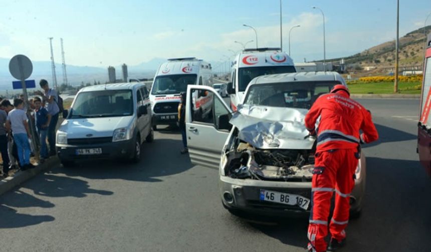 Kahramanmaraş'taki kazada yaralanan sürücüden ilginç hareket