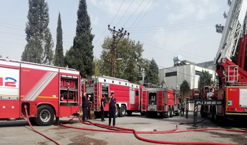 Kahramanmaraş'ta Fabrika Yangını