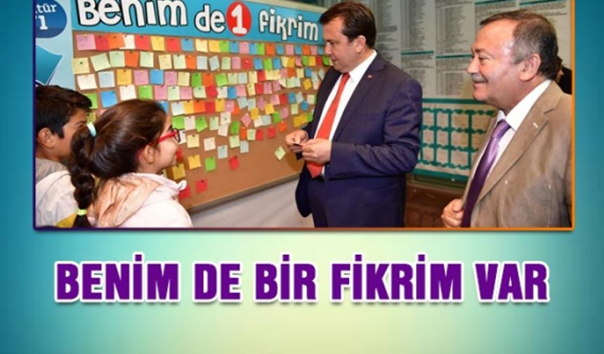 Benimde bir fikrim var