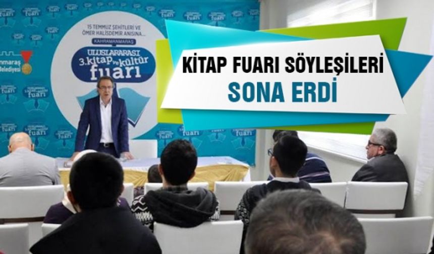 Kitap fuarı söyleşileri sona erdi