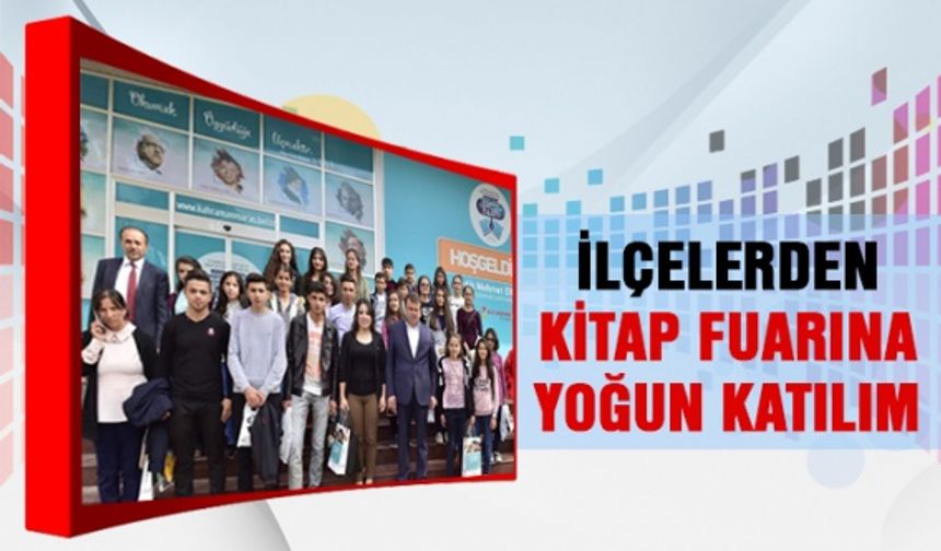 İlçelerden Kitap Fuarına yoğun katılım