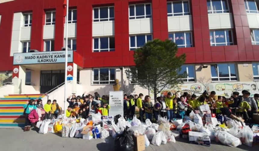 Öğrencilerden İdlib’e Anlamlı Destek