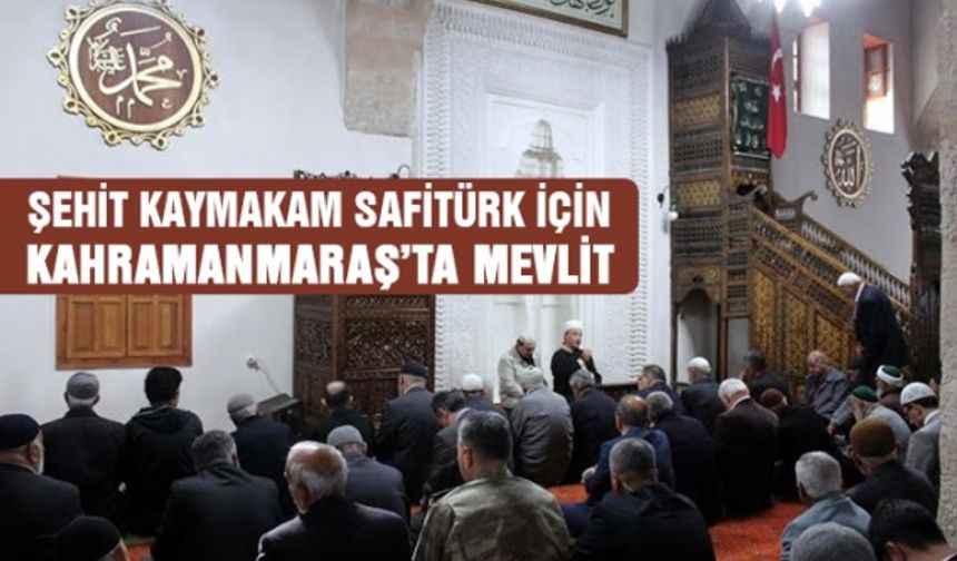 Elbistan'da şehit kaymakam için mevlit okutuldu