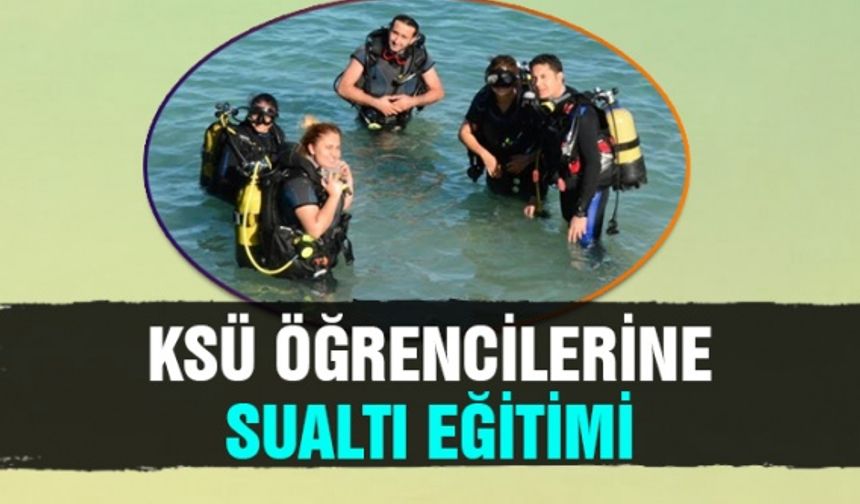 KSÜ öğrencilerine sualtı arama kurtarma ve ilkyardım eğitimi verildi