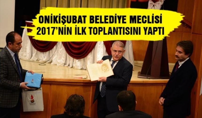 Onikişubat Belediye Meclisi Ocak ayı toplantısını gerçekleştirdi