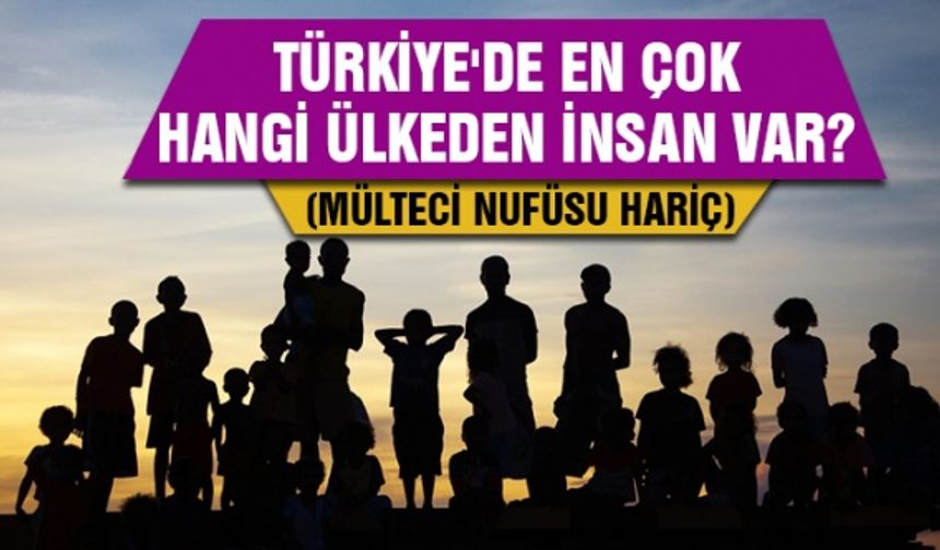 Türkiye'de en çok hangi ülkeden insan var?