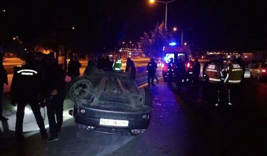 Kahramanmaraş’ta feci kaza otomobil takla attı: 2 yaralı