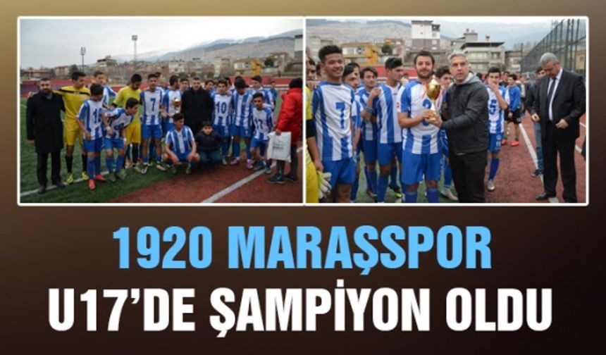 1920 Maraşspor U17’de şampiyon oldu