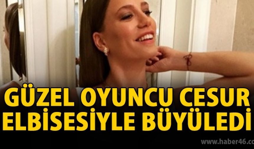 Serenay Sarıkaya yardım gecesindeki elbisesi ile büyüledi