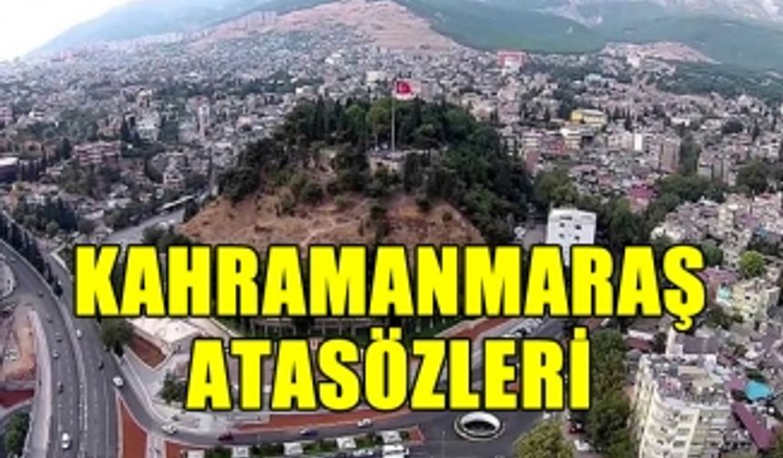 Maraş Atasözleri (63 tane)