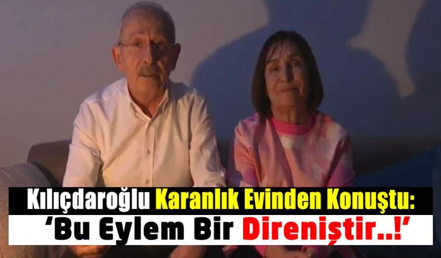 Elektriği Kesilen Kemal Kılıçdaroğlu Karanlık Evinden Açıklama Yaptı