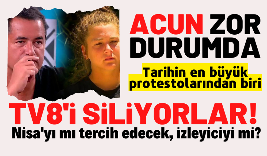 Türkiye böyle protesto görmedi Acun Ilıcalı zor durumda TV8 ve Survivor ateş hattında