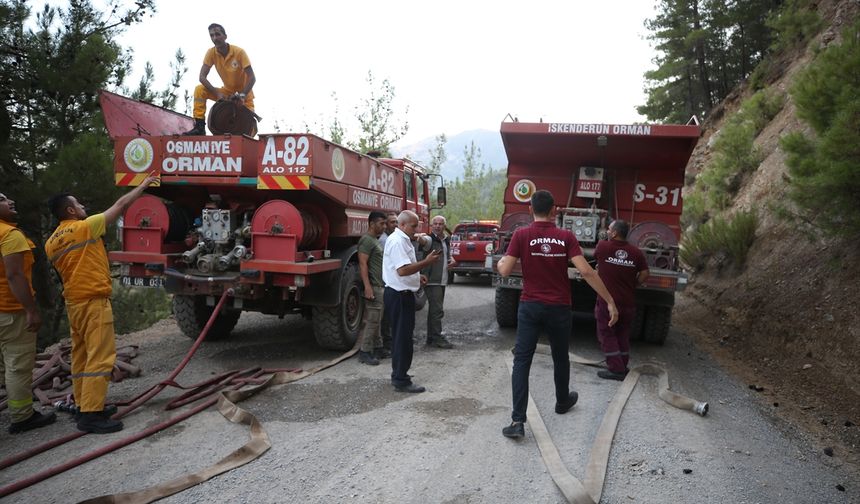 Kahramanmaraş'ta ormanlık alanda çıkan yangına müdahale devam ediyor!