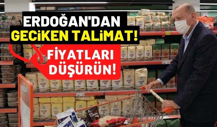 Cumhurbaşkanı Erdoğan'dan Tarım Kredi Kooperatiflerine Flaş Talimat: Fiyatları İndirin!
