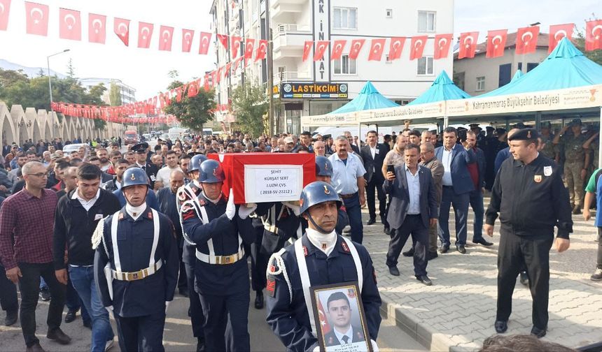 Kahramanmaraş Şehidini Dualarla Son Yolculuğuna Uğurladı!