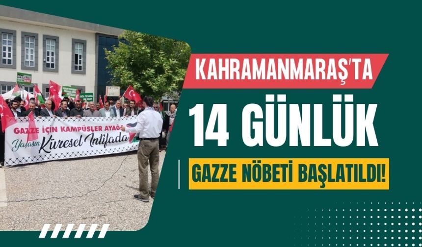 Kahramanmaraş'ta Üniversite Öğrencilerinden 14 Günlük Gazze Nöbeti!