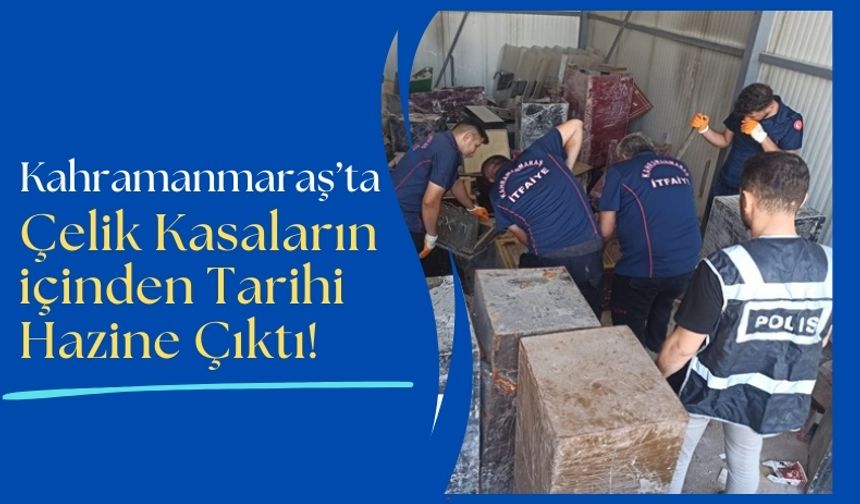 Kahramanmaraş'ta Enkaz Kasalarından Tarihi Eserler Çıktı!