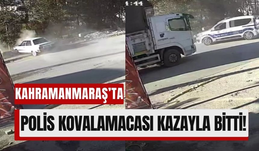 Kahramanmaraş'ta Polisten Kaçmak İstedi, Kaza Yapınca Yakalandı!