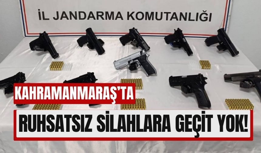 Kahramanmaraş'ta Ruhsatsız Silah Baskını: 10 Gözaltı!