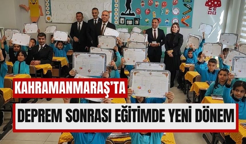 Kahramanmaraş'ta Maarif Modeli ile İlk Karne Töreni Düzenlendi!