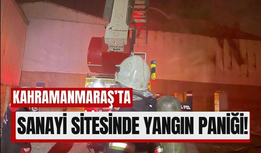 Kahramanmaraş’ta Çelik Mutfak Gereçleri Üreten İş Yerinde Yangın!