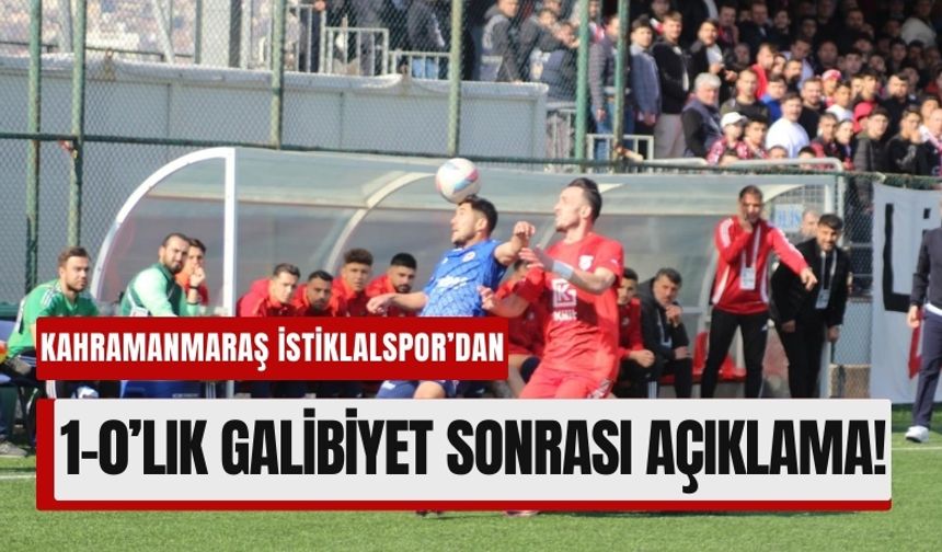 Kahramanmaraş İstiklalspor 3 Puanla Hedefe Bir Adım Daha Yaklaştı!