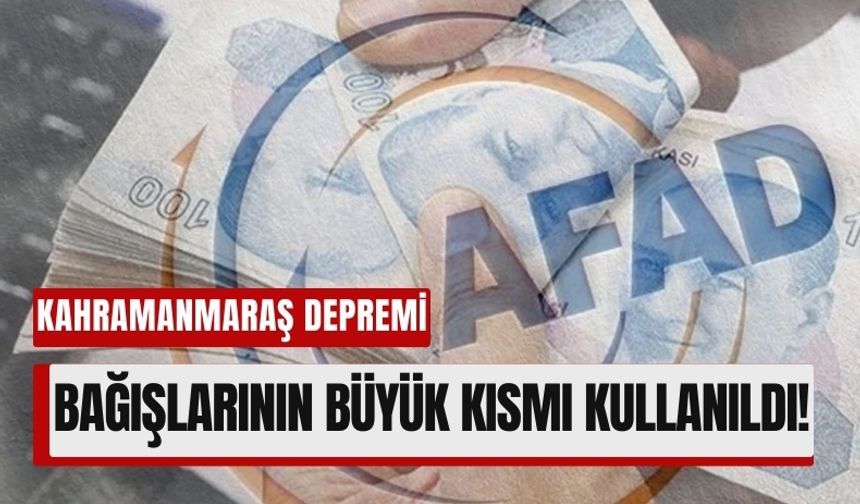 Kahramanmaraş Depreminde Toplanan 144 Milyar Liranın 130 Milyar Lirası Harcandı!