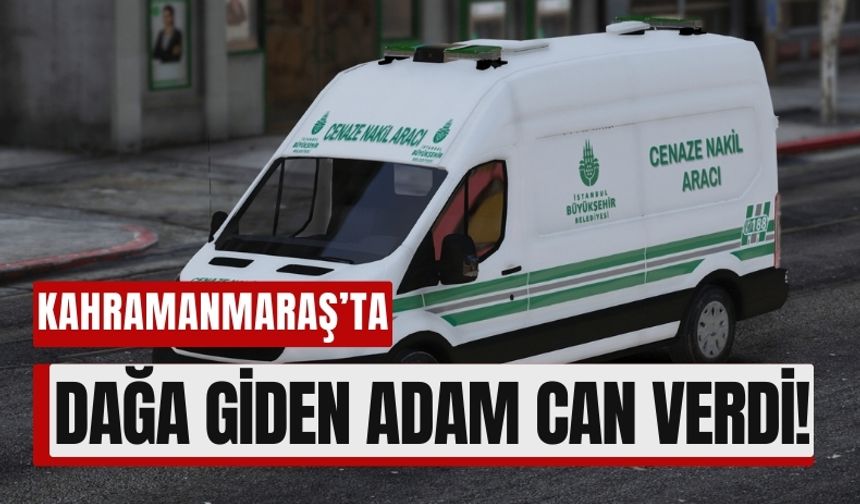 Kahramanmaraş'ta Dağa Giden Adam Kaya Altında Can Verdi