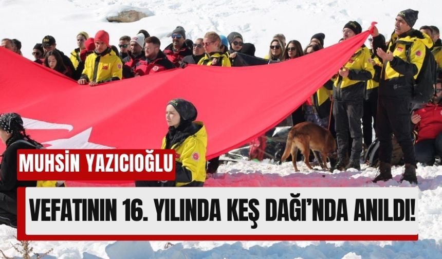 Muhsin Yazıcıoğlu Keş Dağı’nda Anıldı! 600 Kişi Zirveye Tırmandı
