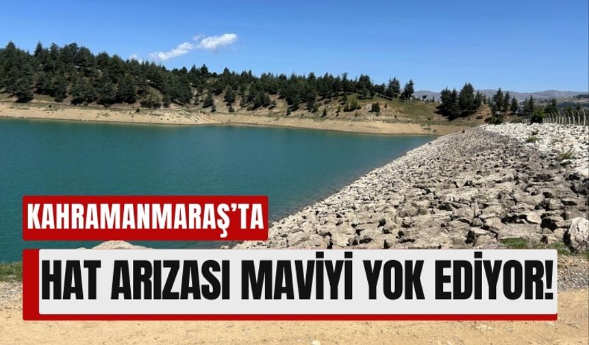 Kahramanmaraş’ta Su İletim Hatlarındaki Arıza Göleti Kurutuyor!