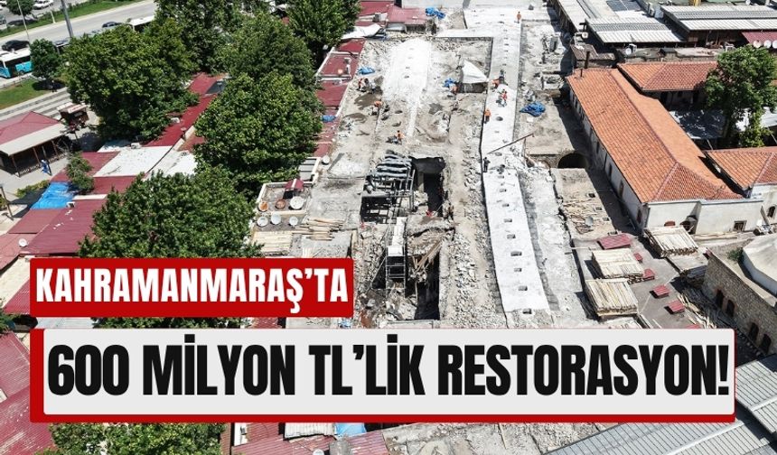 Kahramanmaraş Kapalı Çarşısı’nda Yeniden Doğuş Başladı!