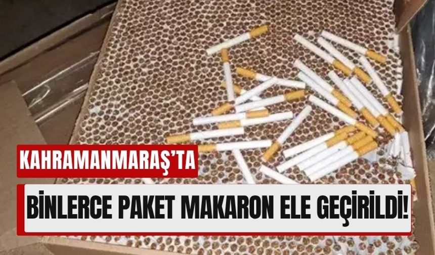 Kahramanmaraş’ta Bir Haftada 9 Bin Kaçak Sigara Yakalandı!
