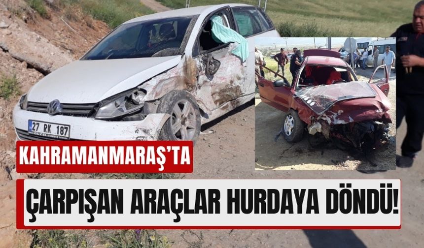Kahramanmaraş’ta Trafik Kazası: İki Araç Hasar Aldı