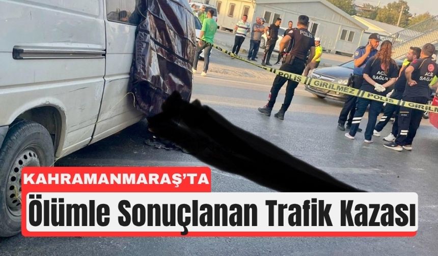 Kahramanmaraş'ta Refüje Çarpan Araçta Can Kaybı!