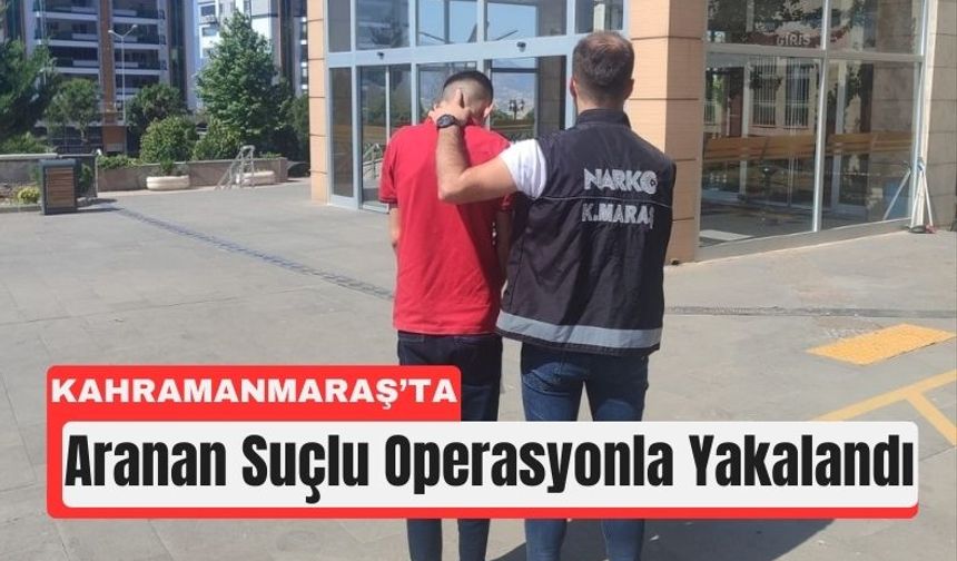 Kahramanmaraş’ta Zehir Ticareti Suçlusuna Operasyon!